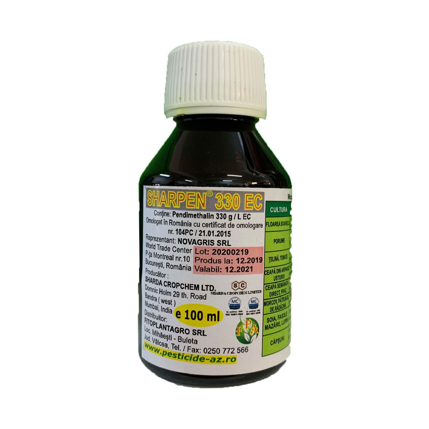Pendigan 100 Ml Preparare Erbicid Sharpen (pendimetalin 400g/l) (100 ml, 500 ml, 1) - Livrare rapida,  Promotii, ferma-gradina.ro - ferma-gradina.ro