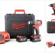 Masina de gaurit cu percutie compacta fara perii Milwaukee M18 BLDD-502C