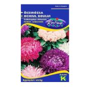 Seminte flori Ochiul boului (Callistephus chinensis) Peonia - amestec de culori 1g