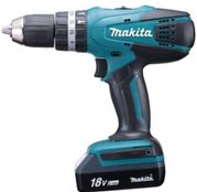 Masina de gaurit cu percutie si insurubat, cu acumulator Makita, HP457DWE, 18 V / 1.3 Ah