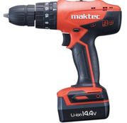 Masina de gaurit cu percutie si insurubat, cu acumulator Maktec 14,4 V / 1,1 Ah