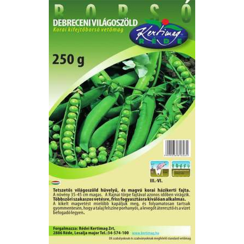 Seminte mazare Debreceni vilagoszold 250g, 500g, 1kg