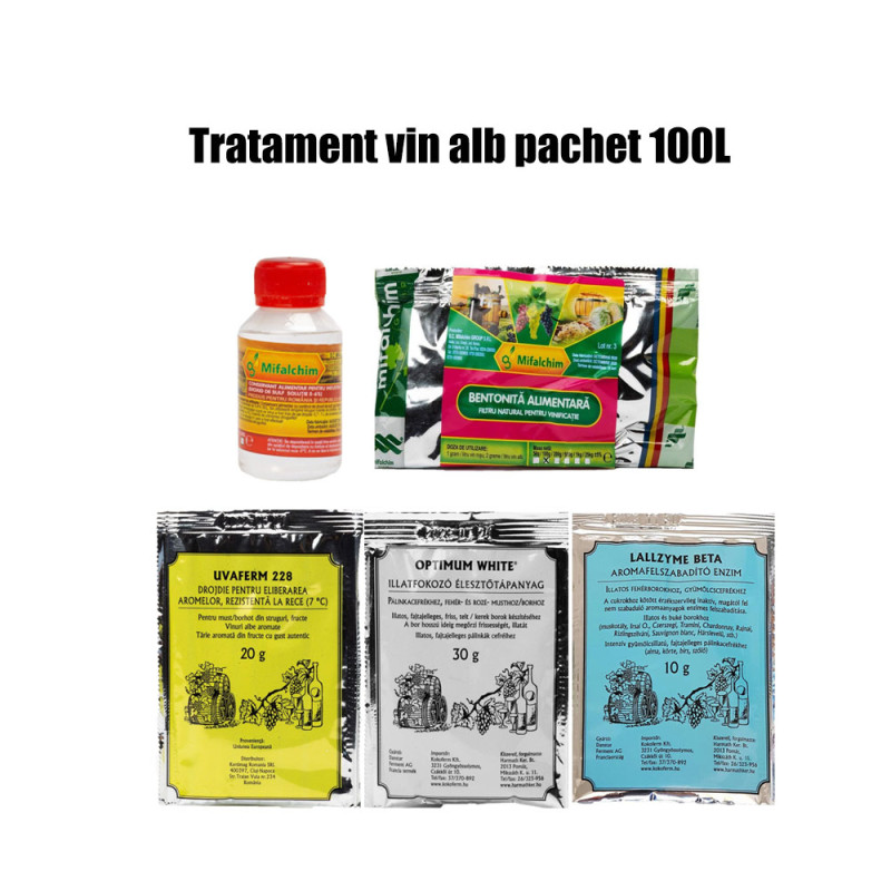Tratamente vin alb - pachet 100L